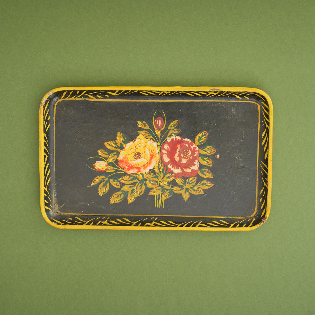 Floral Painted Trays