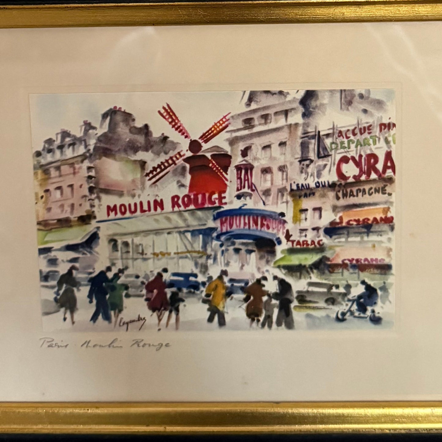 Moulin Rouge Paris France Print